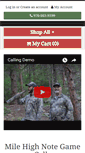 Mobile Screenshot of milehighnotegamecalls.com